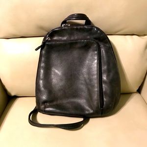 Leather Mini Backpack Purse